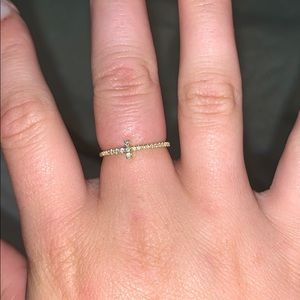 Tiffany diamond wire band ring